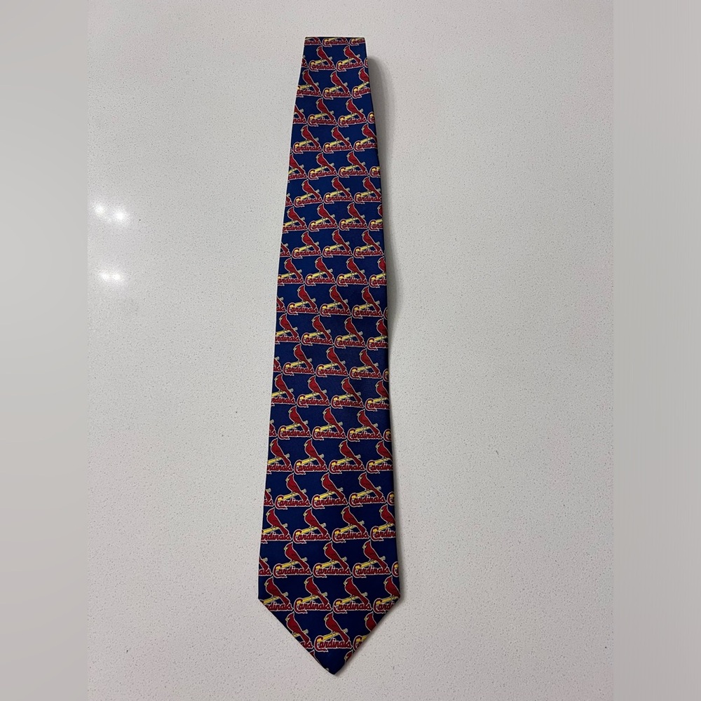 2002 Major League Baseball MLB St Louis Cardinals Silk Necktie